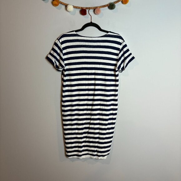 Theory lined linen striped shift dress - Picture 5 of 5